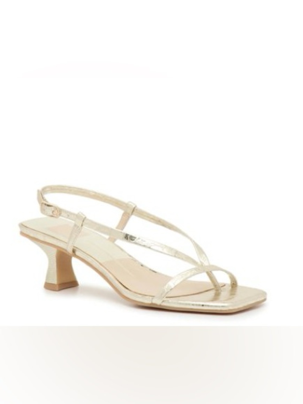 DOLCE VITA BRIXTON PLATINUM GOLD STELLA SANDALS 8